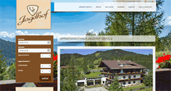 Desktop Screenshot of jagdhof-seefeld.at
